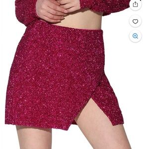NWT Walter Baker Sparkling Fuchsia Mini Skirt Mallory